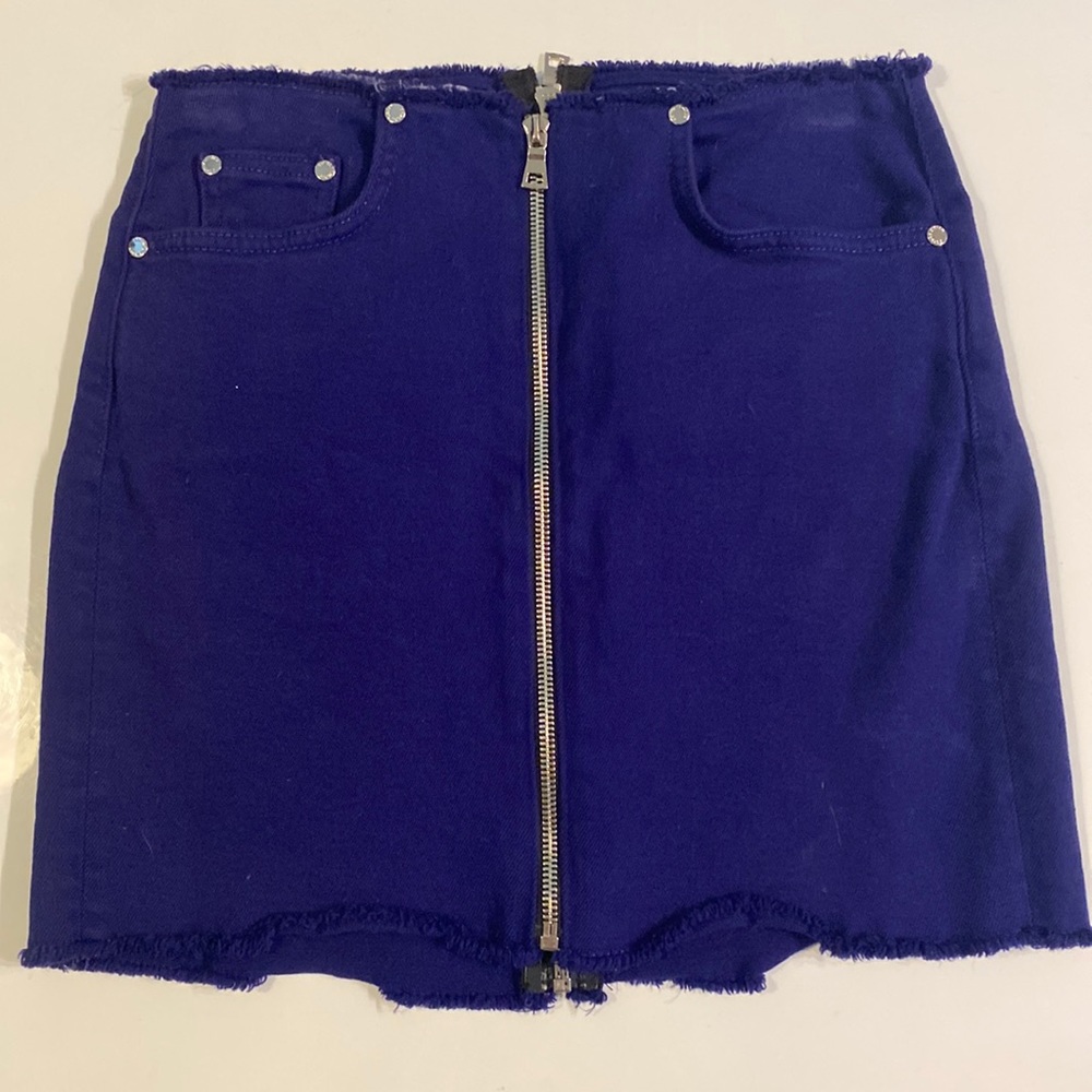 Double zip cotton citizen skirt